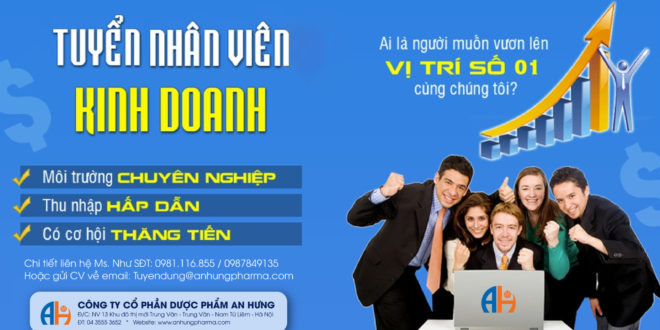 công ty An Hưng tuyển dụng nhân viên kinh doanh toàn miền bắc